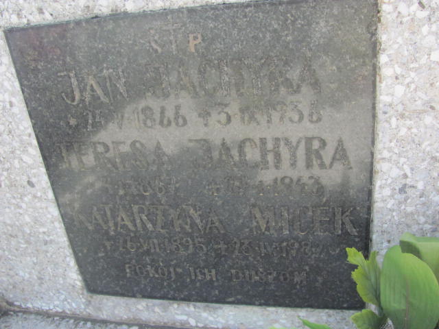 Jan Jachyra 1866 Kolbuszowa - Grobonet - Wyszukiwarka osób pochowanych