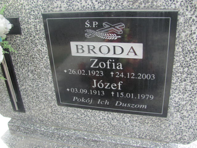 Józef Broda 1913 Kolbuszowa - Grobonet - Wyszukiwarka osób pochowanych