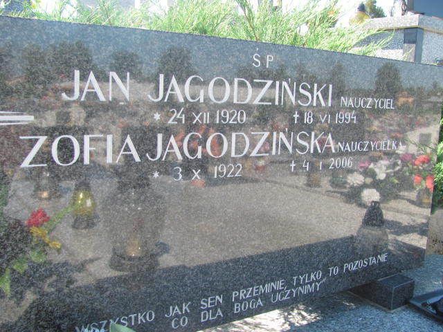 Zofia Jagodzińska 1922 Kolbuszowa - Grobonet - Wyszukiwarka osób pochowanych