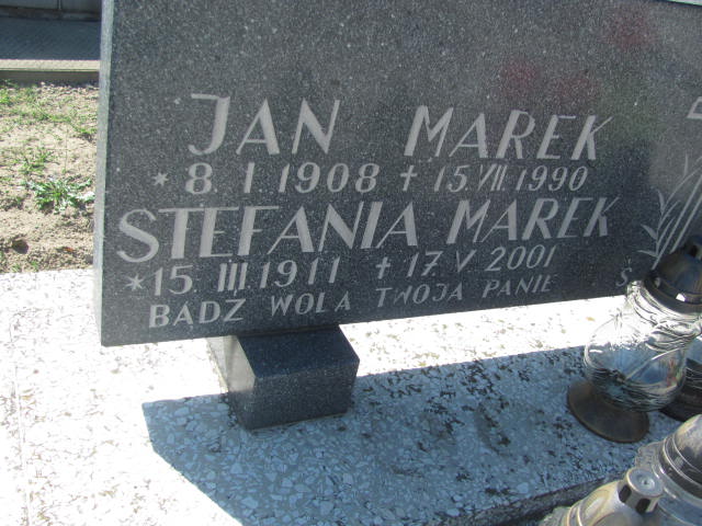 Jan Marek 1908 Kolbuszowa - Grobonet - Wyszukiwarka osób pochowanych