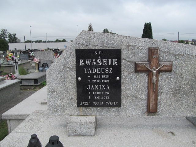 Janina Kwaśnik 1926 Kolbuszowa - Grobonet - Wyszukiwarka osób pochowanych