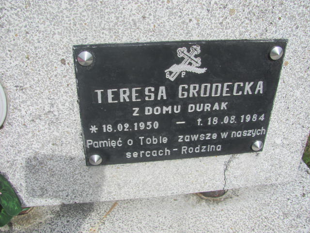 Grób Teresa Grodecka