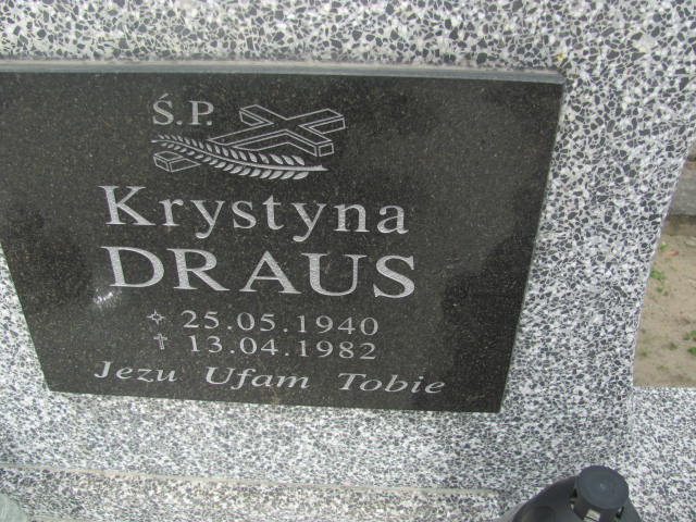 Krystyna Draus 1940 Kolbuszowa - Grobonet - Wyszukiwarka osób pochowanych