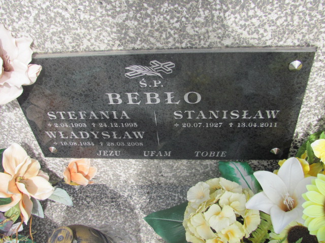 Stanisław Bebło 1927 Kolbuszowa - Grobonet - Wyszukiwarka osób pochowanych