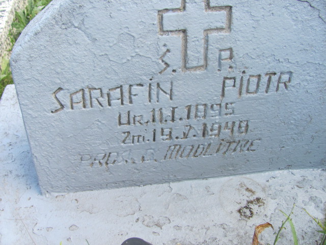 Piotr Sarafin 1895 Kolbuszowa - Grobonet - Wyszukiwarka osób pochowanych