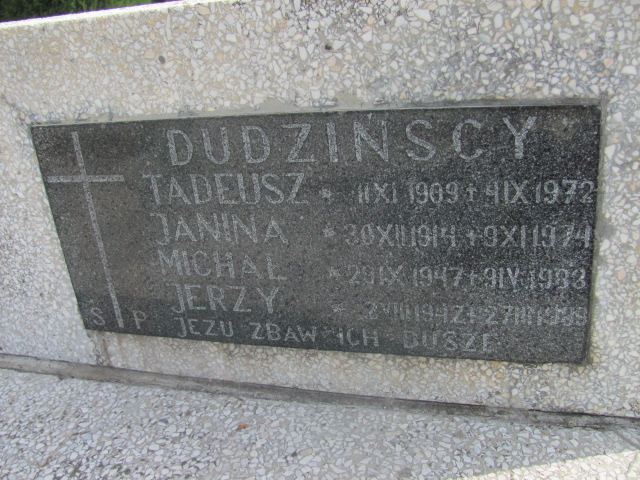 Michał Dudziński 1947 Kolbuszowa - Grobonet - Wyszukiwarka osób pochowanych